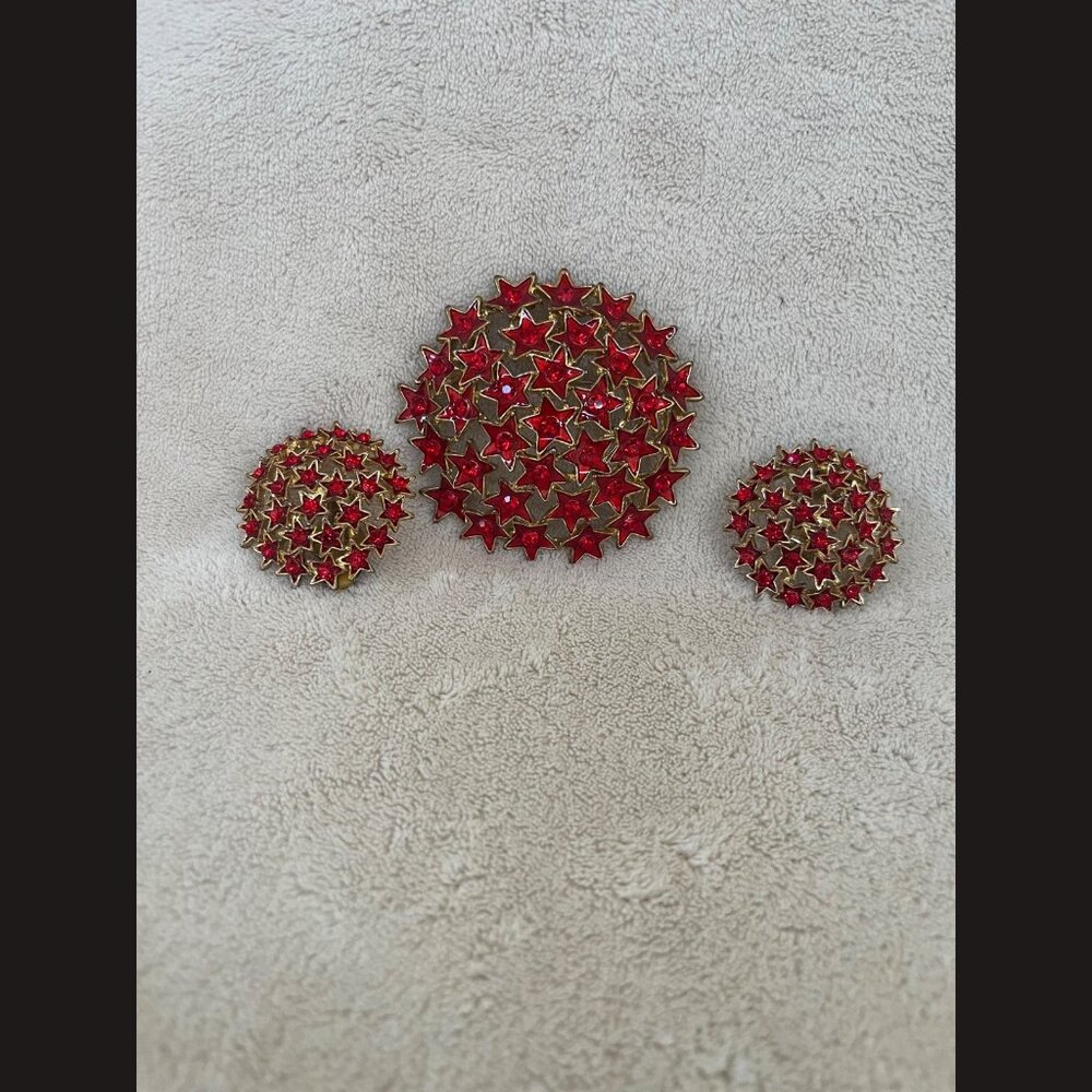 Women’s Fashion Earring and Brooch Set Stylish Jewelry Elegant Chic Accessories